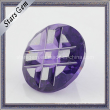 Amethyst Round Shape Special Cut Cubic Zirconia